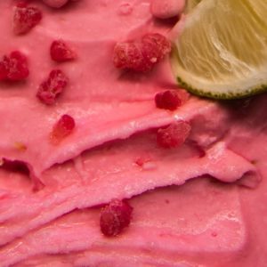 texture framboise et lime